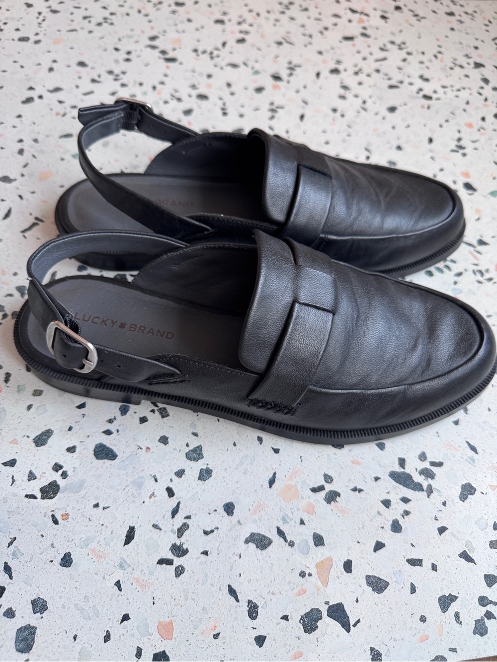 EUC Lucky Brand Leather Loafers size 7.5